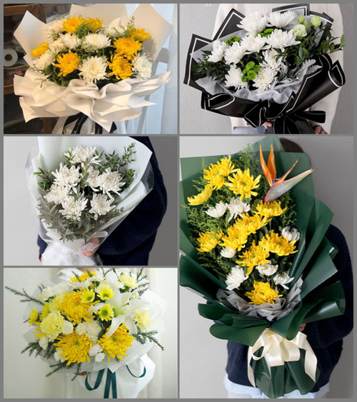 贵州六盘水水城县阿戛镇群福村白事花束代送